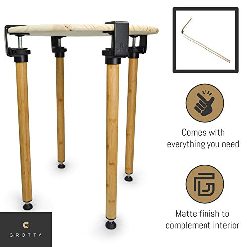 Grotta Table Legs 2830 inch Adjustable Set of 1 with Heavy Duty Metal