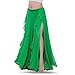 ROYAL SMEELA Chiffon Belly Dance Skirt Slit Bellydance Skirts Tribal Belly Dancer Costumes for Women Carnival Outfit
