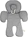 DorDor and GorGor Reversible Infant Head Support, Organic Cotton+ Mittens Pack Gray