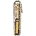 Celljoy Case for LipSense, Younique, Kylie Cosmetics, Liquid Lipsticks and Lip Gloss with Mirror - Fits 4 Tubes Mirror Card Slot - Travel Purse Storage (White Glitter Gold Lips)
