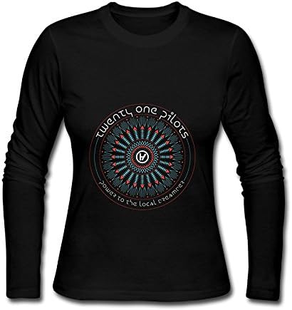 EMOTIONAL ROADSHOW Tour 2017 TWENTY ONE PILOTS Logo Design Womens Long Sleeve T-Shirts Black