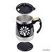 Self stirring coffee mug - Automatic mixing stainless steel cup - To stir your coffee, tea, hot chocolate, milk, protein shake, bouillon, etc. - Ideal for office, school, gym, home - 400 ml / 13.5 oz