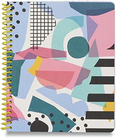 Ashley Mary Spiral Notebook Journal | Size 7" x 8.5" | 80 double-sided lined pages | Collage Craze Design Office Product