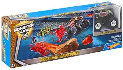 hot wheels monster jam brick wall breakdown