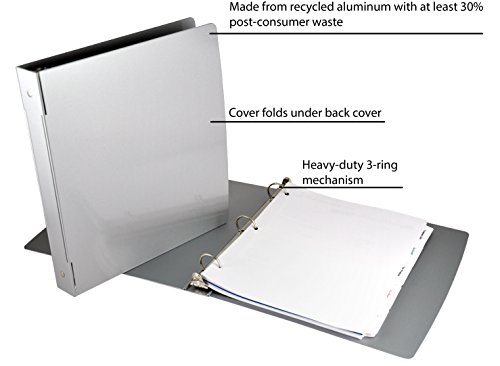 Saunders Recycled Aluminum Ring Binder, 1-Inches Spine, Letter Size, 8.5 x 12-Inches, 1 Binder (00603)