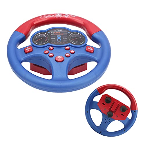 Janzoom Fake Steering Wheel, Sound and Light Effect Exercise Motor