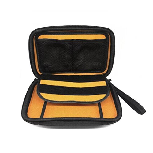 Coohole Plain Black EVA Tough Case Stand Pouch Travel Carry Bag for Nintendo Switch Console - Thumbnail 3