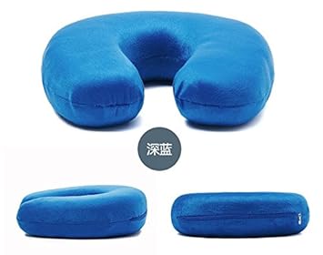 Hivel Espuma de Memoria Almohada Forma de U Viaje Cuello Cojin Cubierta