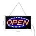 OPEN Sign, Fitnate LED Neon Business OPEN Sign Advertisement Board Electric Display Sign, Two Modes Flashing & Steady Light for Business, Walls, Window, Shop, Bar, Hotel