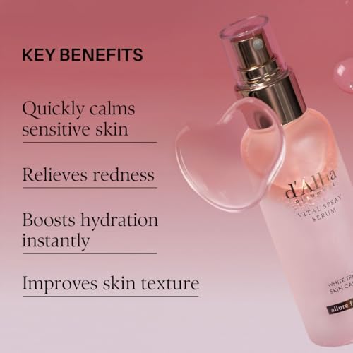 D'alba | soro em spray de trufa branca italiana, vitalizante, iluminador, hidratante e calmante, spray facial, solução para pele vermelha e sensível, vital, cuidados com a pele coreanos
