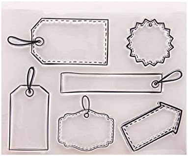 yangfr Different Style Clear Stamps,Clear Stamping Blocks,Tag Silicone Clear Stamp Cling Seal DIY Scrapbook Embossing Album Decor Craft