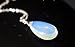 1pcs Adabele Genuine Sterling Silver Gemstone Pendant Necklace 18 inch Natural Healing Crystal Chakras Stone Hypoallergenic Nickel Free Fine Women Jewelry