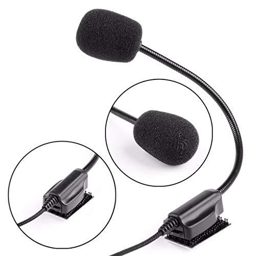 image for Topker 2 Pin Helmet Motorcycle Race Headset Microphone Replacement for