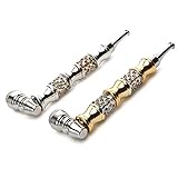 Jk-one Beatifull Shining Diamond Smoking Pipe Long Mouthpieces Lid Screen