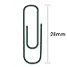 Outus 28 mm Colored Paper Clips Small, 6 Colors, 600 Pieces