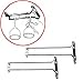SET OF 2 - 10-Inch Long, Wine Glass Rack, Wire Hanging Rack, Wine Glass Hanging Rack, Wire Wine Glass Hanger Rack, Stemware Rack, Under Cabinet, Chrome Finish