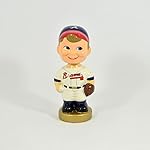 Atlanta Braves Bat Boy 7" Collectable Ceramic Bobble Head NIB