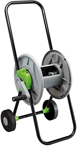Draper Garden Hose Pipe Reel Cart | 45m Storage Capacity | Portable Design and Height Adjustment | Angled Hose Connecter | Hose reels Without