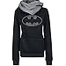 Sales for Cyber Monday Women Cotton Long Sleeve Coat Top Tees Batman Hoodies Sweatshirts