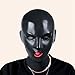 LUOEM Full Face Blindfold Mask Breathable Open Eyes Open Mouth Face Cover Mask Adult Cosplay Costume Hood Unisex Headgear Wedding