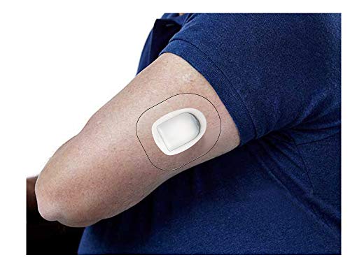 25-Pack OmniPod CGM Patches, Pre Cut Clear Waterproof Adhesive Patches, Hypoallergenic Tape, OmniPod CGM Sensor Protection Stickers