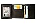RFID Blocking Wallet , Mens RFID Blocking Trifold Leather Wallet with ID Window