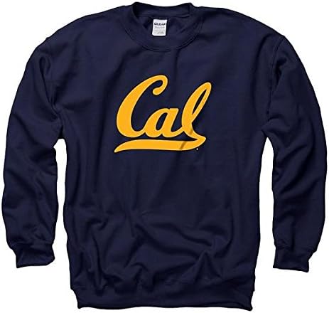 Men's University Of California Berkeley Script Cal Crewneck Sweatshirt (Navy M)