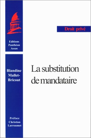 La  substitution de mandataire