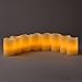 Flickering Flameless Votive Candles, Ivory - Real Wax, 3 Inch Tall, Warm White Light, Melted Edge, Wedding and Party Decorations, Batteries Included - Pack of 8
