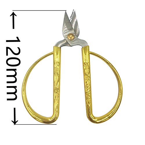 PHYHOO Dragon Sewing Scissors Small Sharp for Crafting, Art Work, Threading, Needlework Gold Stainless Steel - 4.72inch