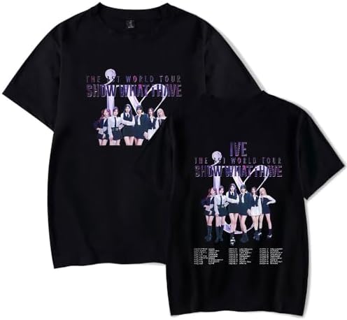 IVE WORLD TOUR クアラルンプール　Tシャツ　ブラック　L WBLXYMDP IVE The 1ST World Tour Merch T-Shirt Summer Men/Women