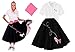 Hip Hop 50s Shop Adult 3 Piece Poodle Skirt Costume Set