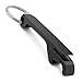 Epic 91-246 Small Matte Black Metal Keychain Buddy Bottle Opener with Key Ring