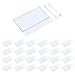 BLUECELL 25PCS Clear Color Plastic Shelves Wire Shelf Price Label Holder Merchandise Sign Display Holder