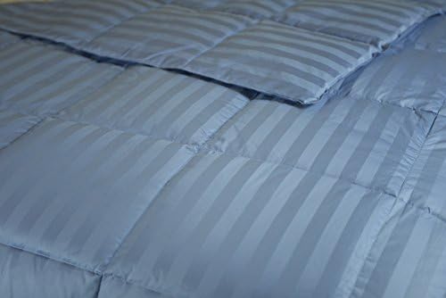 Luxlen Grand King / California King Blue Down Comforter - 400 Thread Count, 600 Fill Power Luxury Bedding