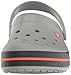 Crocs unisex adult Men's and Women's Crocband Clog, Light Grey/Navy, 12 Women 10 Men US