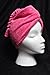 Turbie Twist Microfiber Super Absorbent Hair Towel (2 Pack) Pink-White