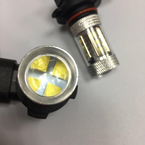 H10 High Power 80W 16pcs-Chip LED Daytime Driving Light Fog Light Driving Bulb Replacement with Projector, Fit Front Fog or DRL Bulbs - Set of 2