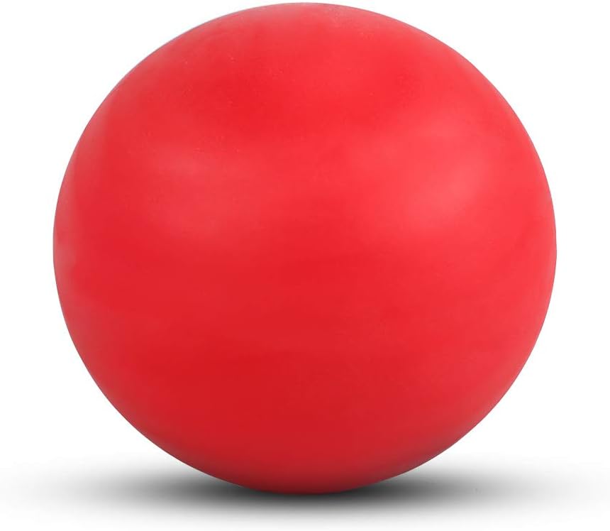WOVTE Massage Lacrosse Ball for Sore Muscles, Shoulders, Neck, Back, Foot, Body, Deep Tissue, Trigger Point, Muscle Knots, Yoga and Myofascial Release (Red): Health & Personal Care