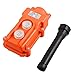 Uxcell a12060500ux0973 2 Ways Hoist Crane Push Button Switch, 250V, 5 Amp, 500V, 2 Amp, Orange