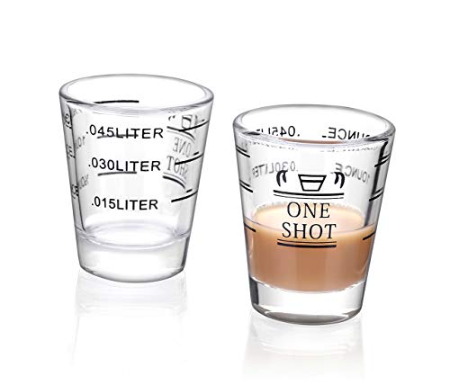 6 Glasses+Measuring+Liquid+Espresso+pack+45ml