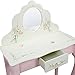 Fantasy Fields - Bouquet Thematic Kids Classic Vanity Table and Stool Set with Mirror | Imagination Inspiring Hand Crafted & Hand Painted Details Non-Toxic, Lead Free Water-based Paint