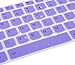 Keyboard Cover Compatible with Lenovo Yoga 720/730 13.3 inch, Yoga 730 15.6 inch, Yoga 720 12.5 inch, Yoga 920 C930 13.9 inch Soft Silicone Protective Skin, Purple