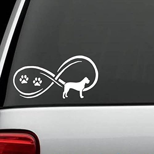 Infinity Cane Corso Dog Decal Sticker Die Cut Decal Sticker For Windows, Cars, Trucks, Laptops, Etc (7 x 3.5 inches)