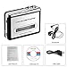 Cassette Player,Cassette Tape to MP3 Converter, Via USB Portable Cassette Tape Converter Captures MP3 Audio Music,with Headphones,Convert Walkman Tape Cassette Compatible with Mac PC Laptop (Silver)