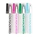 Erin Condren Fine Tip Wet Erase Markers Set of 4 - Black, Magenta, Kelly Green, Turquoise. Small Skinny Markers for Whiteboards and Overhead Transparent Projectors.