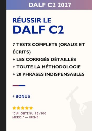 Amazon.com: Le DALF 100% Réussite C1/C2 - Livre + CD mp3