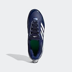 adidas Men's Icon 7 Baseball Shoe, White/Team Navy