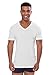 Texere Men's V-Neck Luxury Undershirt (Meio, Natural White, XLT) Gifts for Dad