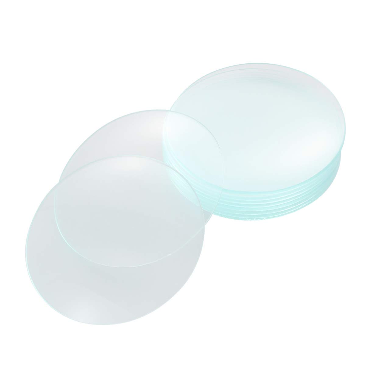 ULTECHNOVO Watch Glass Beaker Cover Set 75mm Lab Watch Glasses for Laboratory Science and Chemical Experiment, 10pcs